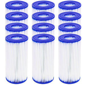 NNEDSZ 12X Filter Cartridge For Above Ground Swimming Pool 1500GPH Filter Pump