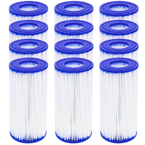 NNEDSZ 12X Filter Cartridge For Above Ground Swimming Pool 1500GPH Filter Pump