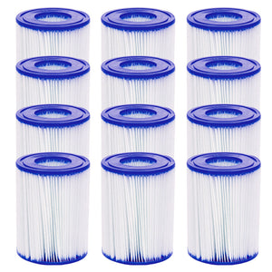 NNEDSZ 12X Filter Cartridge For Above Ground Swimming Pool 800GPH Filter Pump