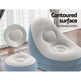 NNEDSZ Inflatable Air Chair Seat Couch Lazy Sofa Lounge Blow Up Ottoman