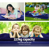 NNEDSZ Single Size Inflatable Air Mattress - Navy