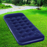 NNEDSZ Single Size Inflatable Air Mattress - Navy