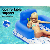 NNEDSZ Inflatable Floating Float Floats Pool Lounge Chair Bed Swimming Pools
