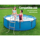 NNEDSZ Ladder Above Ground Swimming Pools 84cm 32 inch Deep Removable Steps