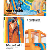 NNEDSZ Inflatable Water Slide Jumping Castle Slides for Pool Mega Playground