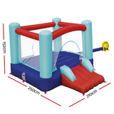 NNEDSZ Kids Inflatable Jumping Bouncer Park Outdoor Castle Indoor Slide Set