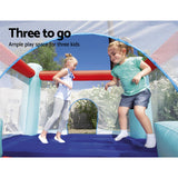 NNEDSZ Kids Inflatable Jumping Bouncer Park Outdoor Castle Indoor Slide Set