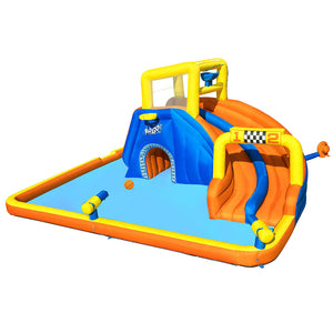 NNEDSZ Inflatable Water Slide Jumping Castle Double Slides for Pool Playground
