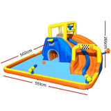 NNEDSZ Inflatable Water Slide Jumping Castle Double Slides for Pool Playground