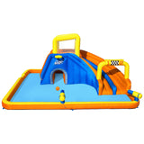 NNEDSZ Inflatable Water Slide Jumping Castle Double Slides for Pool Playground