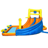NNEDSZ Inflatable Water Slide Jumping Castle Double Slides for Pool Playground