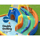 NNEDSZ Inflatable Water Slide Jumping Castle Double Slides for Pool Playground