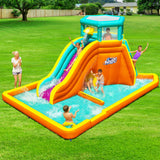 NNEDSZ Inflatable Water Pool Pack Mega Slides Jumping Castle Playground Toy