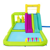 NNEDSZ Inflatable Water Pack Pool Slide Castle Playground H2OGO Splash Course