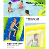NNEDSZ Inflatable Water Pack Pool Slide Castle Playground H2OGO Splash Course