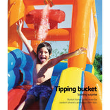 NNEDSZ Inflatable Water Slide Pool Slide Jumping Castle Playground Toy Splash