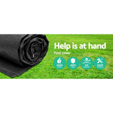 NNEDSZ 4.27m Swimming Pool Cover For Above Ground Pools LeafStop Black