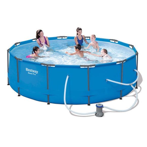 NNEDSZ Swimming Pool Above Ground Filter Pump Steel Pro Frame Pools