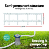 NNEDSZ Swimming Pool Above Ground Filter Pump Steel Pro Frame Pools