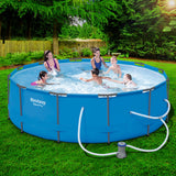 NNEDSZ Swimming Pool Above Ground Filter Pump Steel Pro Frame Pools
