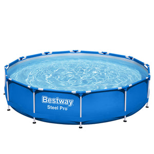 NNEDSZ Swimming Pool Above Ground Pools Filter Pump 3.66M Power Steel Frame