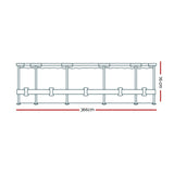 NNEDSZ Swimming Pool Above Ground Pools Filter Pump 3.66M Power Steel Frame