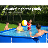 NNEDSZ Swimming Pool Above Ground Heavy Duty Steel Pro™ Frame Pools 4M