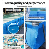 NNEDSZ Swimming Pool Above Ground Heavy Duty Steel Pro™ Frame Pools 4M