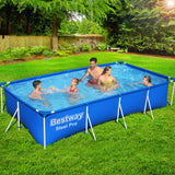 NNEDSZ Swimming Pool Above Ground Heavy Duty Steel Pro™ Frame Pools 4M