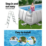 NNEDSZ Swimming Pool Above Ground Pools Power Steel™ Rectangular Frame