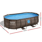 NNEDSZ Swimming Pool Above Ground Pools Power Steel Frame Filter Pump 4.27M