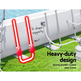 NNEDSZ Above Ground Swimming Pool Power Steel™ Rectangular Frame Pools Filter