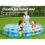 NNEDSZ Swimming Pool Above Ground Kids Play Pools Inflatable Family Round Clear