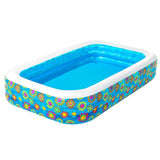 NNEDSZ Inflatable Kids Play Pool Swimming Pool Rectangular Family Pools