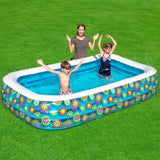 NNEDSZ Inflatable Kids Play Pool Swimming Pool Rectangular Family Pools