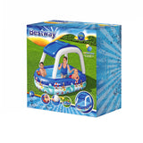 NNEDSZ Kids Play Pools Above Ground Inflatable Swimming Pool Canopy Sunshade