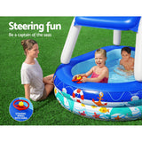 NNEDSZ Kids Play Pools Above Ground Inflatable Swimming Pool Canopy Sunshade