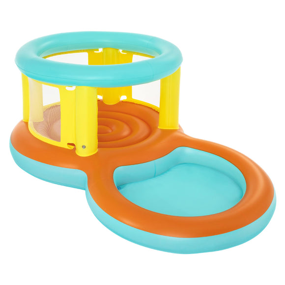 NNEDSZ Inflatable Play Kids Pool Bouncer Jumping Castle Kid Toy Pools 2 in 1