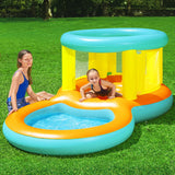 NNEDSZ Inflatable Play Kids Pool Bouncer Jumping Castle Kid Toy Pools 2 in 1