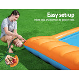 NNEDSZ Water Slide Spash Inflatable Kids Toy Outdoor Above Ground Play Pools