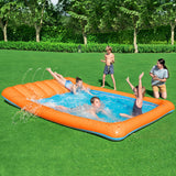 NNEDSZ Water Slide Spash Inflatable Kids Toy Outdoor Above Ground Play Pools