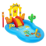 NNEDSZ Swimming Pool Above Ground Inflatable Kids Play Wild West Pools Toy Game