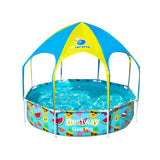 NNEDSZ Above Ground Swimming Pool with Mist Shade
