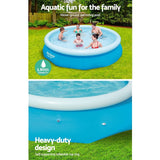 NNEDSZ Above Ground Swimming Pool 305x76cm Fast Set Pool Family