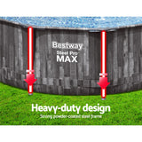 NNEDSZ Swimming Pool Above Ground Frame Steel Pro MAX Pools Filter Pump Ladder