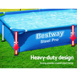 NNEDSZ Bestway Swimming Pool Above Ground Frame Pools Outdoor Steel Pro 2.2 X 1.5M