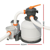 NNEDSZ 2000GPH Flowclear™ Sand Filter Swimming Above Ground Pool Cleaning Pump