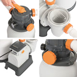 NNEDSZ 2000GPH Flowclear™ Sand Filter Swimming Above Ground Pool Cleaning Pump