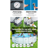 NNEDSZ Sand Filter Above Ground Swimming Pool 3000GPH Pools Cleaning Pump