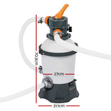 NNEDSZ 530GPH Flowclear™ Sand Filter Swimming Above Ground Pool Cleaning Pump
